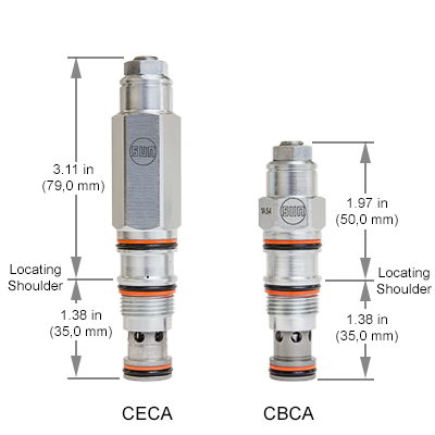 CECA - CBCA Dimension Comparison