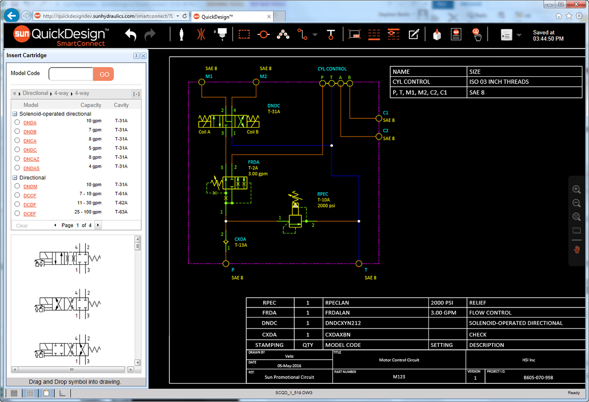 QuickDesign with SmartConnect Schematic Tool